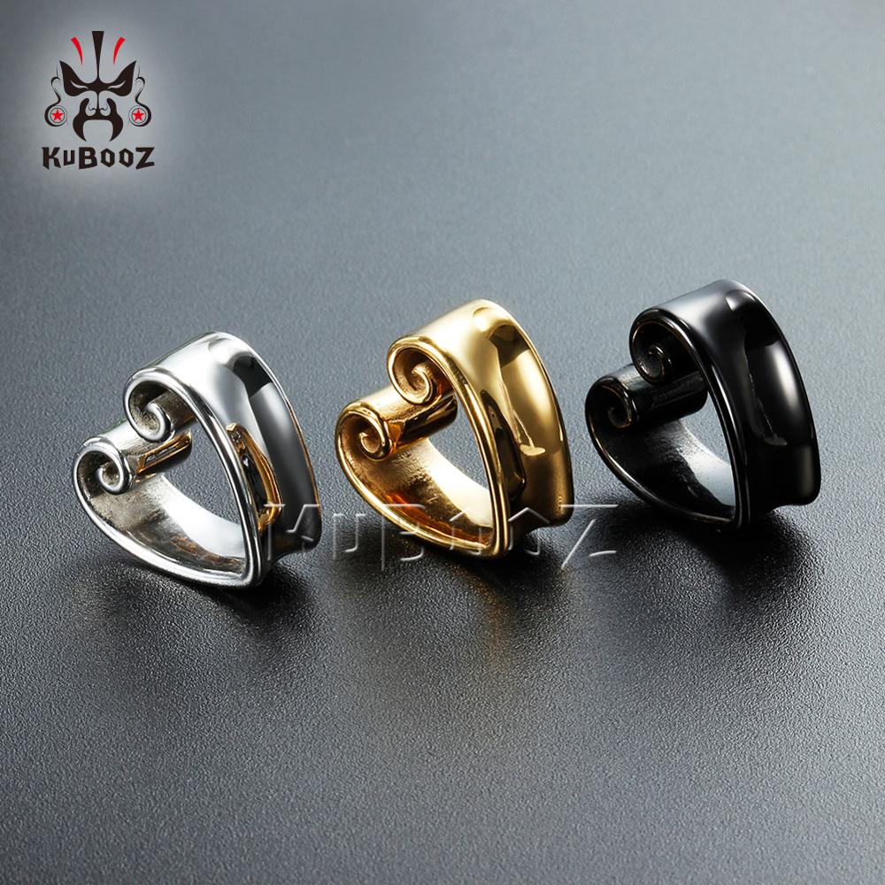 KUBOOZ New Heart-Shape Notch Ear Piercing Plugs Cool Body Jewelry Ear Statement Stainless steel Earrings Expander Gift 2PCS KUBOOZ New Heart-Shape Notch Ear Piercing Plugs Cool Body Jewelry Ear Statement Stainless steel Earrings Expander Gift 2PCS