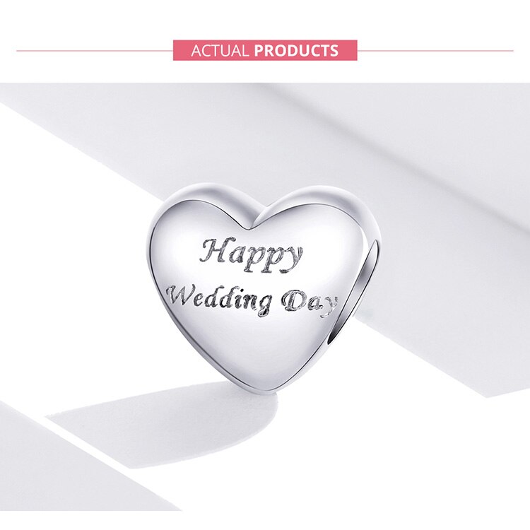 WOSTU 100% Authentic 925 Sterling Silver Heart Shape Charm Mom Beads Fit Original Bracelet Pendant DIY Jewelry Charms Gift WOSTU 100% Authentic 925 Sterling Silver Heart Shape Charm Mom Beads Fit Original Bracelet Pendant DIY Jewelry Charms Gift