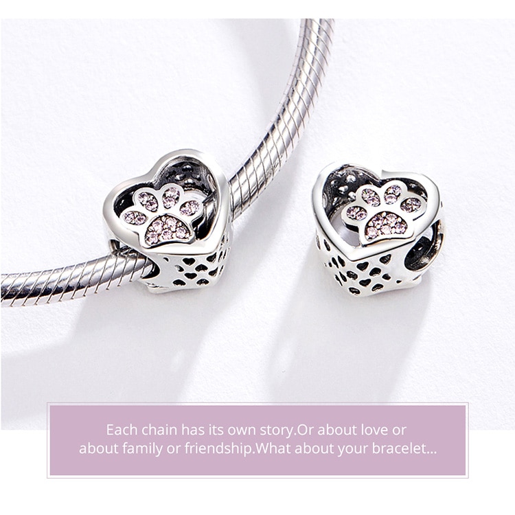 WOSTU 100% Authentic 925 Sterling Silver Heart Shape Charm Mom Beads Fit Original Bracelet Pendant DIY Jewelry Charms Gift WOSTU 100% Authentic 925 Sterling Silver Heart Shape Charm Mom Beads Fit Original Bracelet Pendant DIY Jewelry Charms Gift