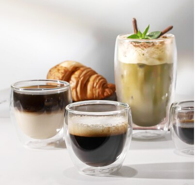 Mug Glasses with Double Bottom Creative Coffe Cup Resistant Mug Glasses with Double Bottom Creative Coffe Cup Resistant