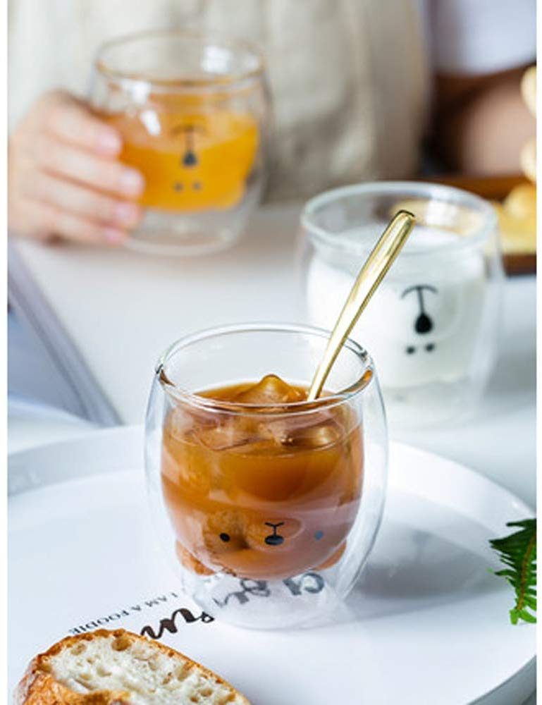 Mug Glasses with Double Bottom Creative Coffe Cup Resistant Mug Glasses with Double Bottom Creative Coffe Cup Resistant