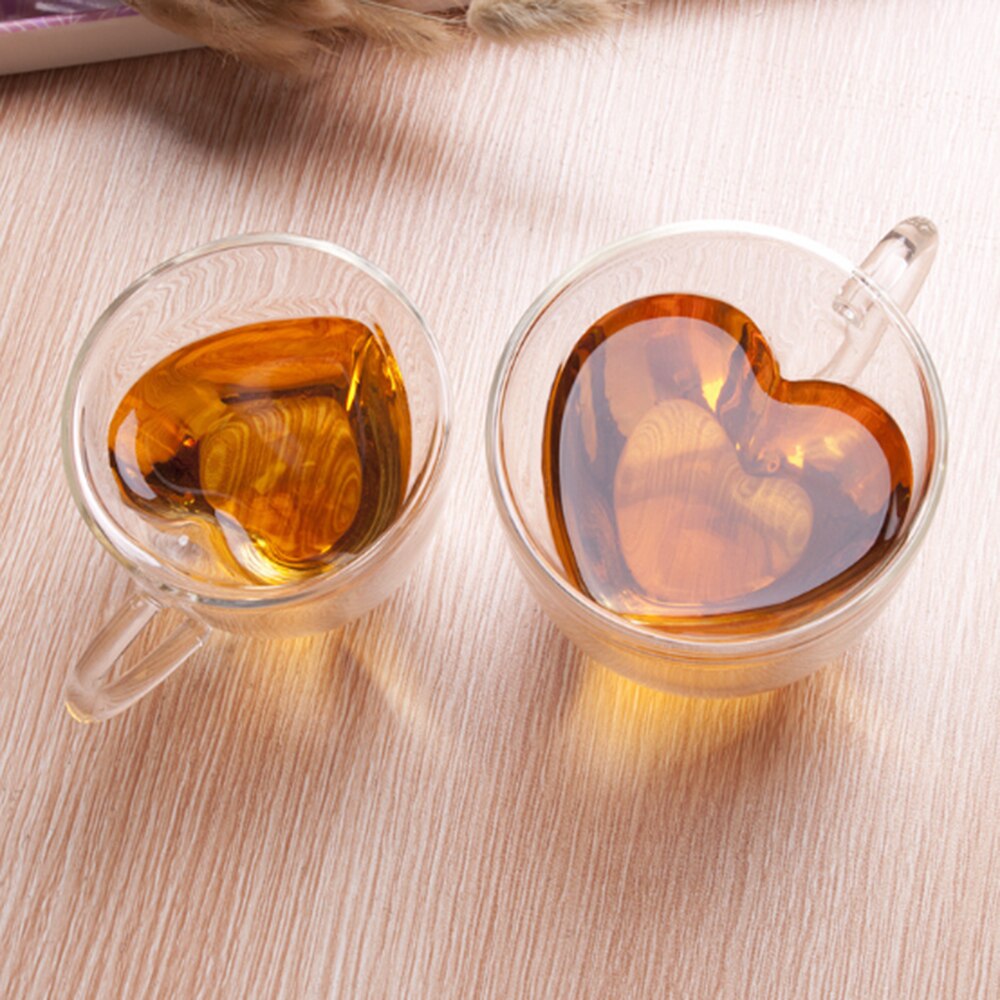 Mug Glasses with Double Bottom Creative Coffe Cup Resistant Mug Glasses with Double Bottom Creative Coffe Cup Resistant