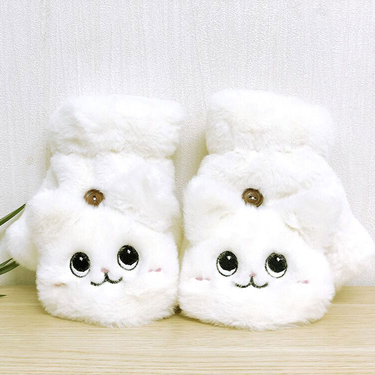 Women Winter Fur Rabbit Mittens fingerless Gloves Plush Warm Glove Winter Soft Thick Gloves for Women Girl Flexible Half Finger Women Winter Fur Rabbit Mittens fingerless Gloves Plush Warm Glove Winter Soft Thick Gloves for Women Girl Flexible Half Finger