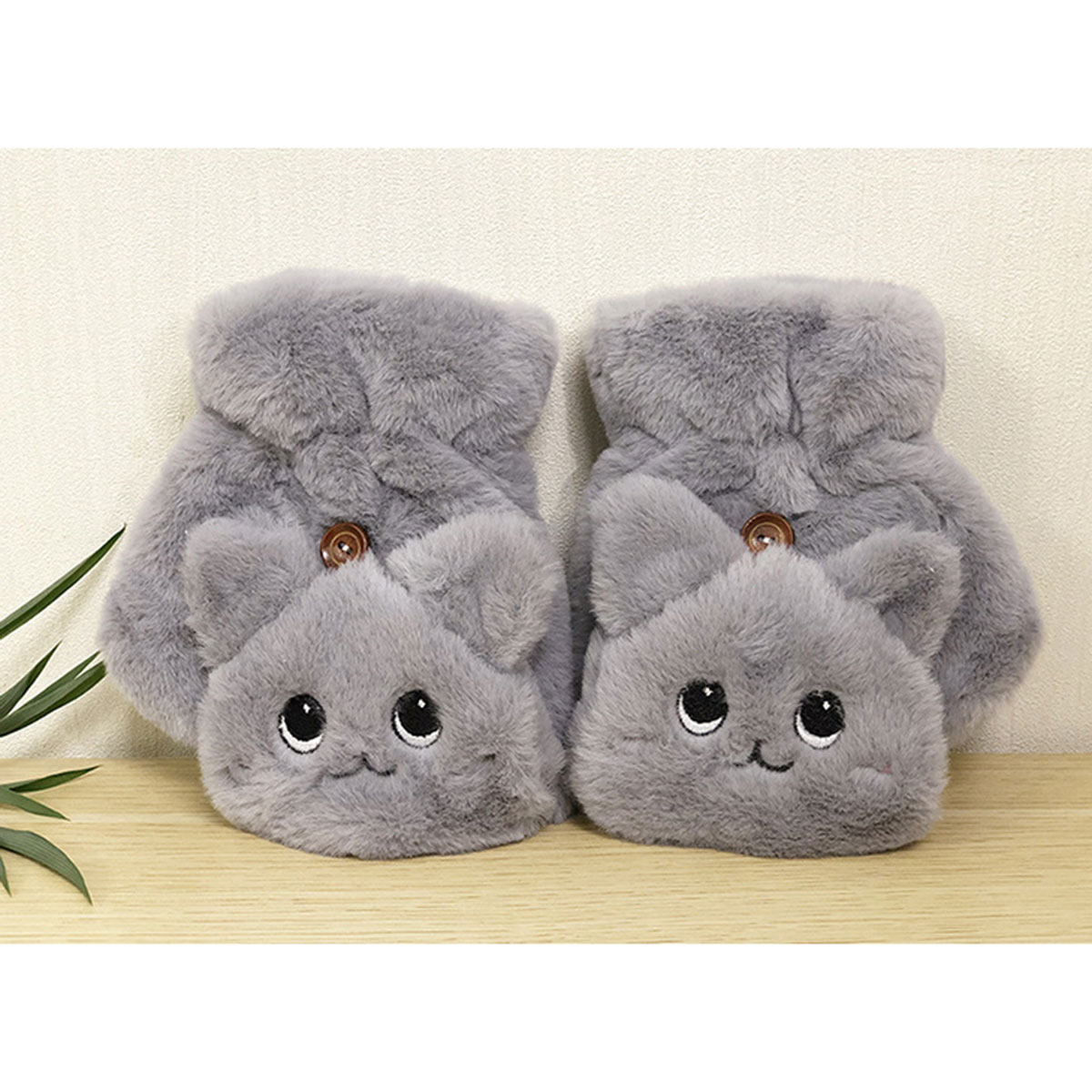 Women Winter Fur Rabbit Mittens fingerless Gloves Plush Warm Glove Winter Soft Thick Gloves for Women Girl Flexible Half Finger Women Winter Fur Rabbit Mittens fingerless Gloves Plush Warm Glove Winter Soft Thick Gloves for Women Girl Flexible Half Finger