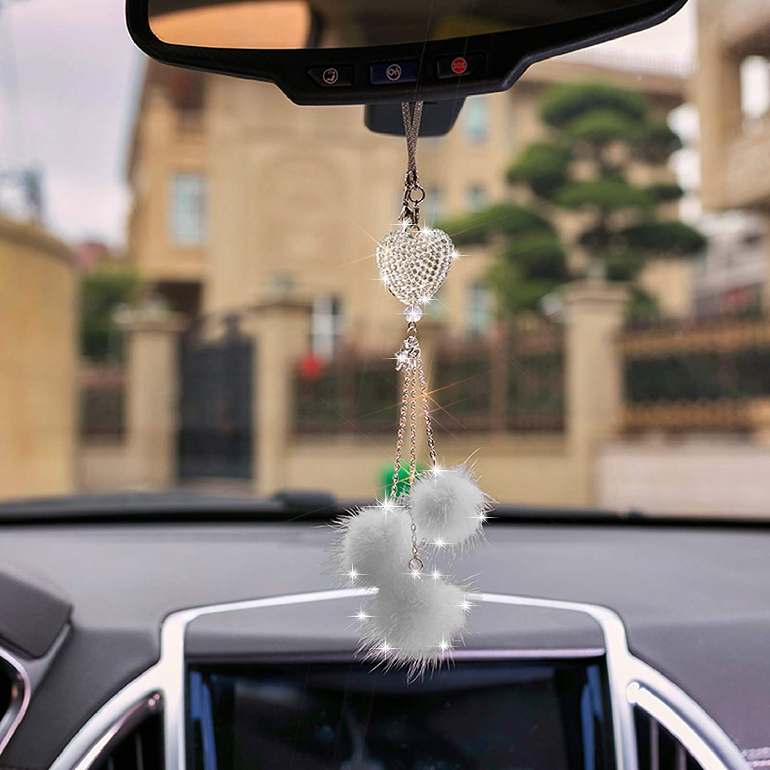 Fashion Car View Mirror Hanging Pendant Auto Home Decor Lucky Vehicle Ornament Mini Car Accessory Interior Hanging For Girls Fashion Car View Mirror Hanging Pendant Auto Home Decor Lucky Vehicle Ornament Mini Car Accessory Interior Hanging For Girls