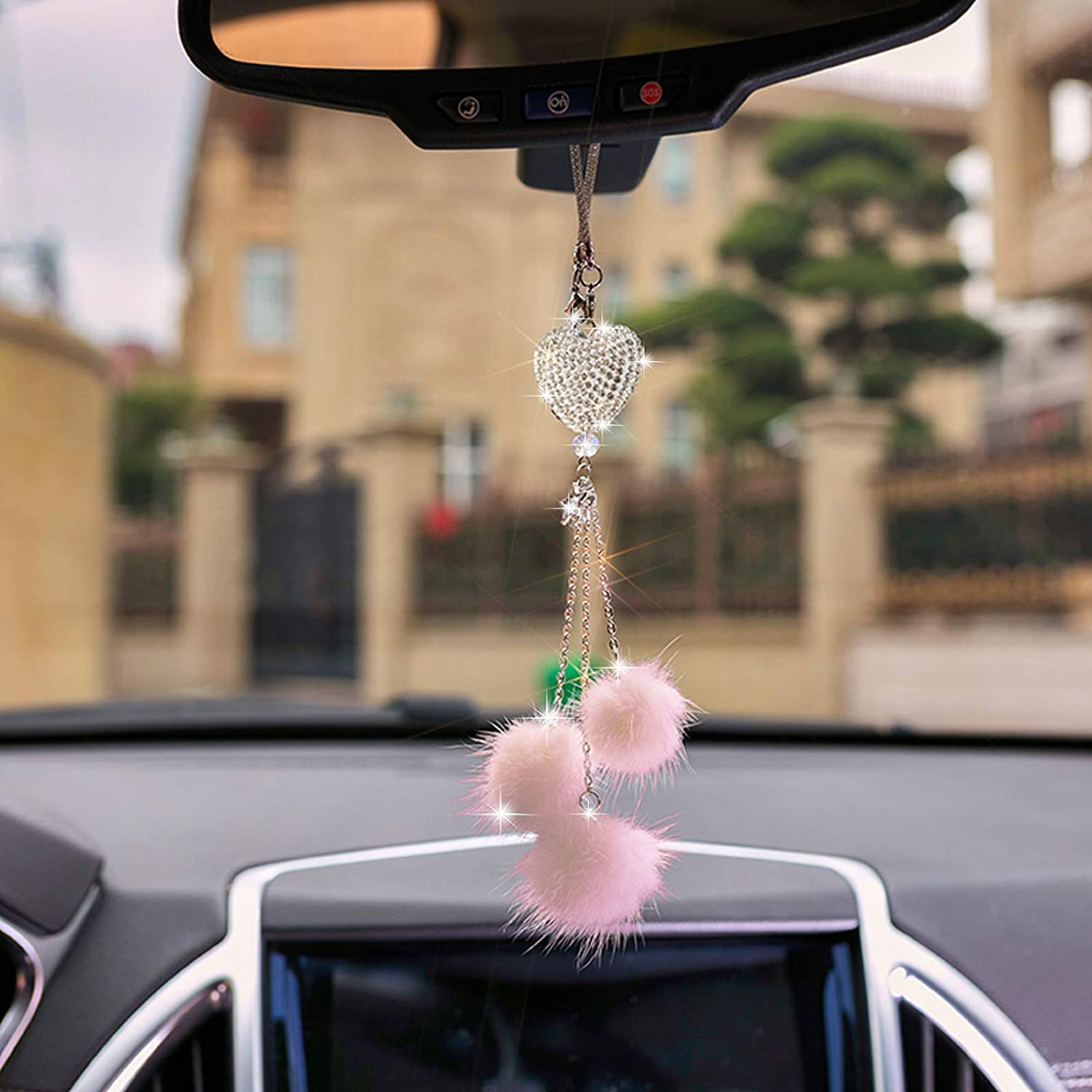 Fashion Car View Mirror Hanging Pendant Auto Home Decor Lucky Vehicle Ornament Mini Car Accessory Interior Hanging For Girls Fashion Car View Mirror Hanging Pendant Auto Home Decor Lucky Vehicle Ornament Mini Car Accessory Interior Hanging For Girls
