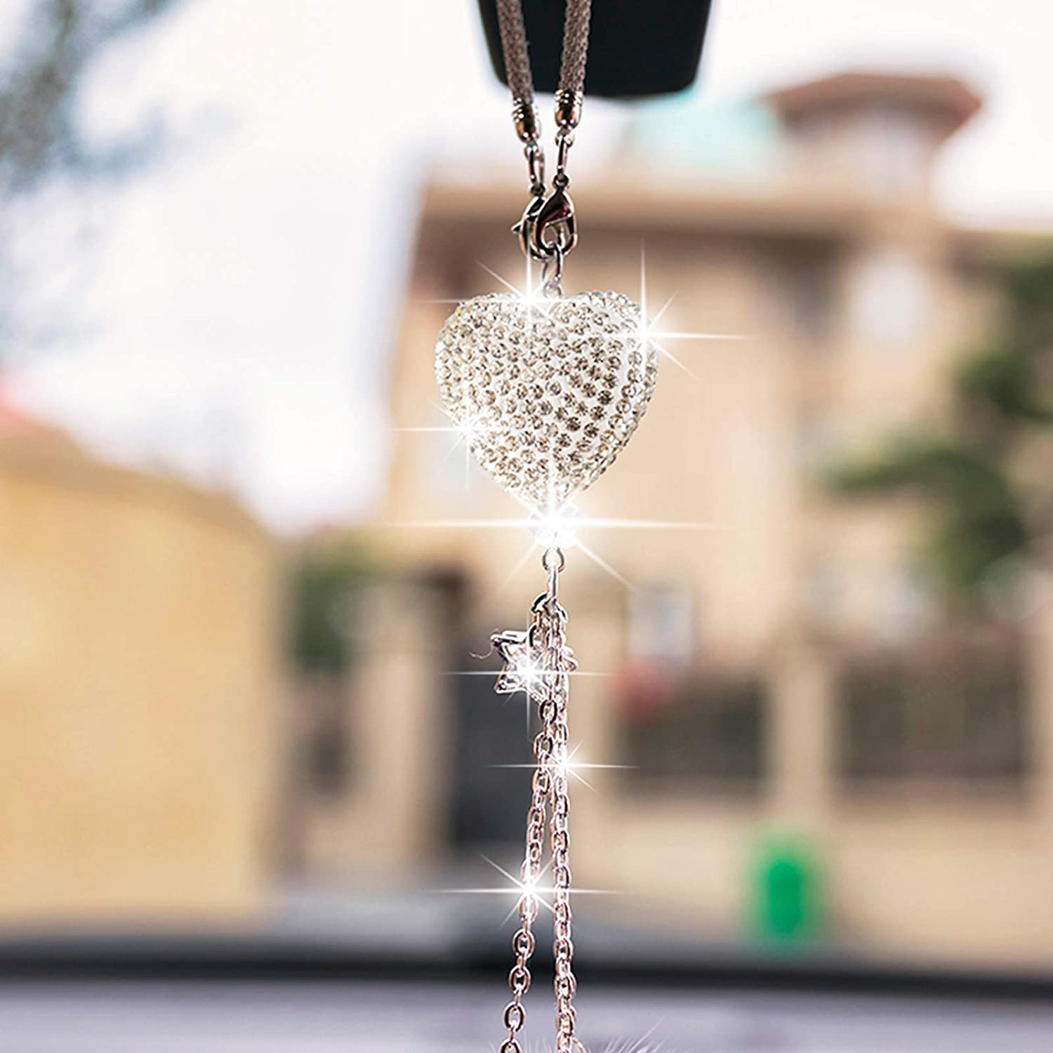 Fashion Car View Mirror Hanging Pendant Auto Home Decor Lucky Vehicle Ornament Mini Car Accessory Interior Hanging For Girls Fashion Car View Mirror Hanging Pendant Auto Home Decor Lucky Vehicle Ornament Mini Car Accessory Interior Hanging For Girls