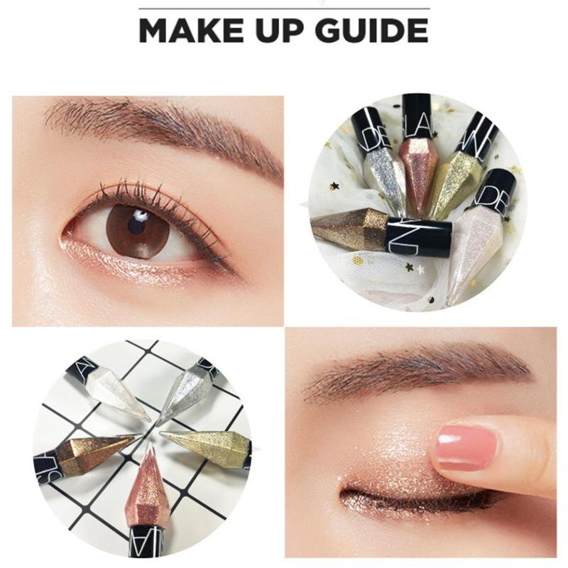 Eye Shadow Pearlescent Diamond Eye Shadow Liquid 5-color Sequins MakeUp Smooth Mini Fine Brush Eyeliner Shine And Head Eye Shadow Pearlescent Diamond Eye Shadow Liquid 5-color Sequins MakeUp Smooth Mini Fine Brush Eyeliner Shine And Head
