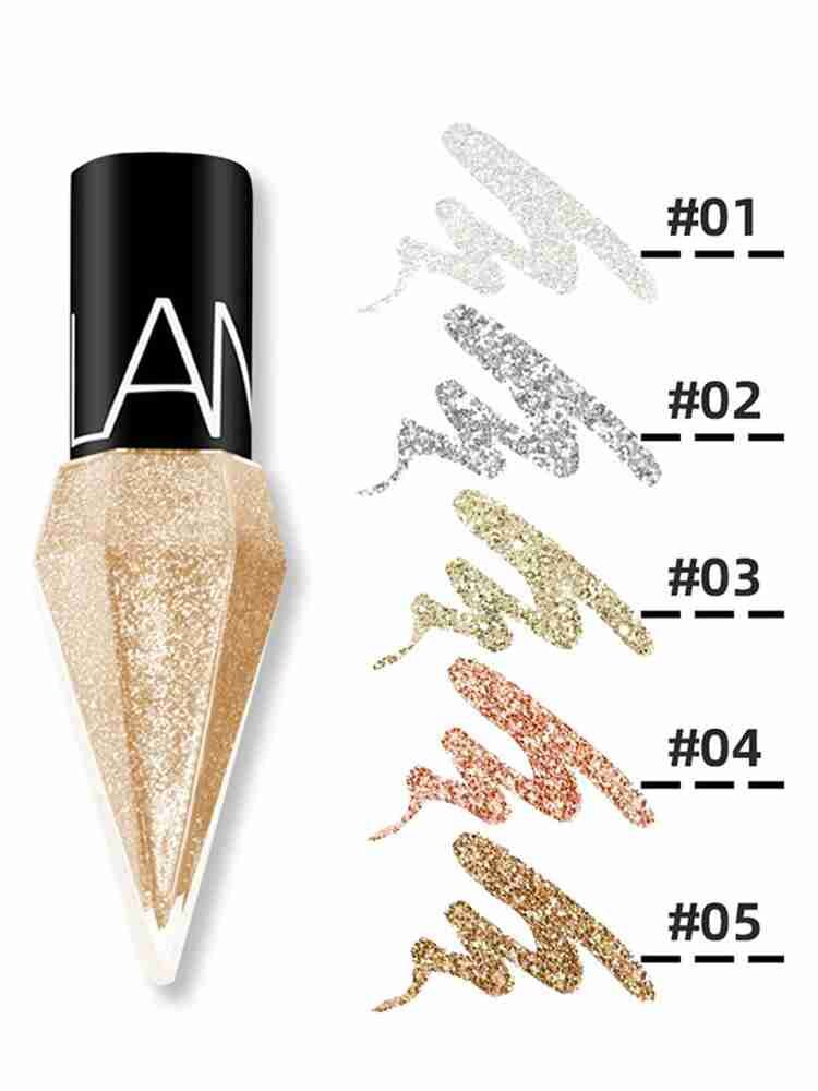 Eye Shadow Pearlescent Diamond Eye Shadow Liquid 5-color Sequins MakeUp Smooth Mini Fine Brush Eyeliner Shine And Head Eye Shadow Pearlescent Diamond Eye Shadow Liquid 5-color Sequins MakeUp Smooth Mini Fine Brush Eyeliner Shine And Head