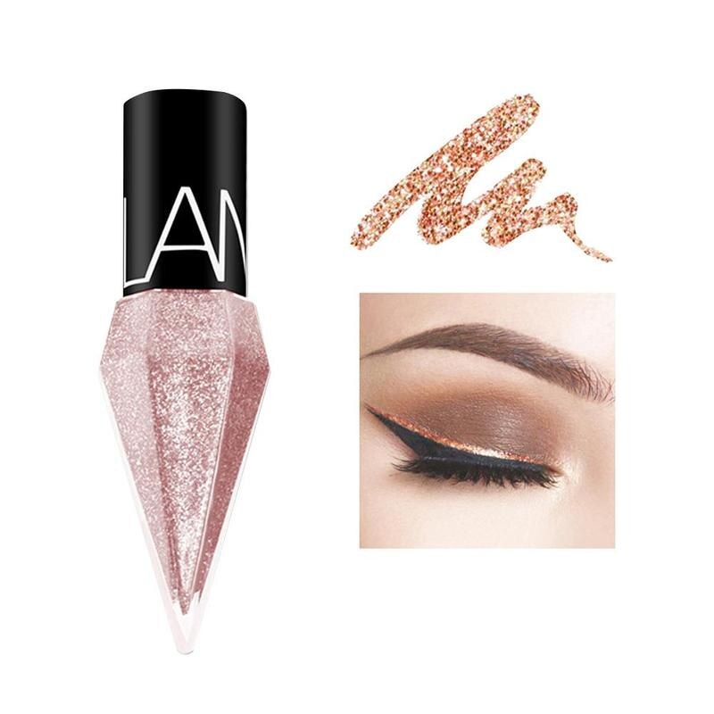 Eye Shadow Pearlescent Diamond Eye Shadow Liquid 5-color Sequins MakeUp Smooth Mini Fine Brush Eyeliner Shine And Head Eye Shadow Pearlescent Diamond Eye Shadow Liquid 5-color Sequins MakeUp Smooth Mini Fine Brush Eyeliner Shine And Head