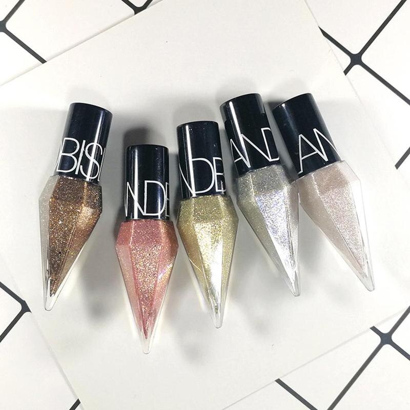 Eye Shadow Pearlescent Diamond Eye Shadow Liquid 5-color Sequins MakeUp Smooth Mini Fine Brush Eyeliner Shine And Head Eye Shadow Pearlescent Diamond Eye Shadow Liquid 5-color Sequins MakeUp Smooth Mini Fine Brush Eyeliner Shine And Head
