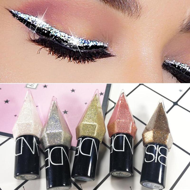 Eye Shadow Pearlescent Diamond Eye Shadow Liquid 5-color Sequins MakeUp Smooth Mini Fine Brush Eyeliner Shine And Head Eye Shadow Pearlescent Diamond Eye Shadow Liquid 5-color Sequins MakeUp Smooth Mini Fine Brush Eyeliner Shine And Head